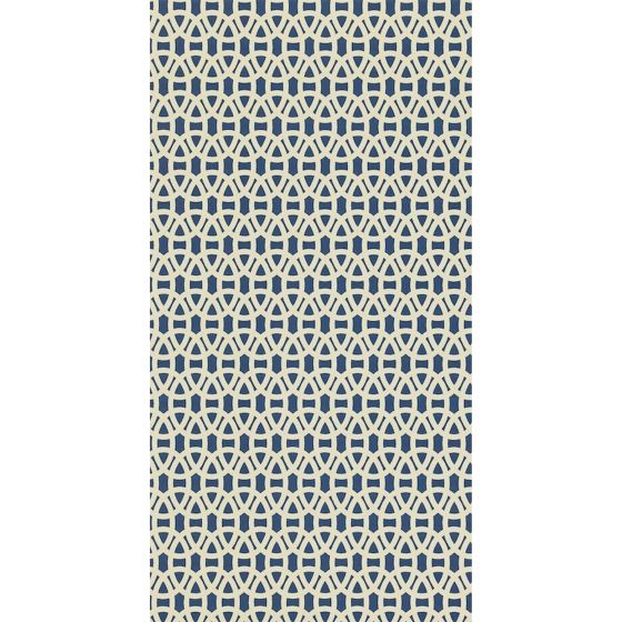 Lace Wallpaper 110229 by Scion in Indigo Linen