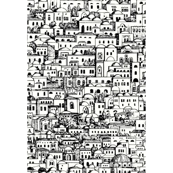 Mediterranea Wallpaper 19039 by Cole & Son in White Black