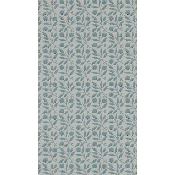 Rosehip Wallpaper 214710 by Morris & Co in Mineral Blue