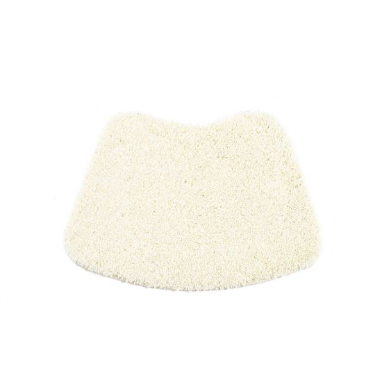 Buddy Bath Washable Curve Mat Rugs in Ivory White