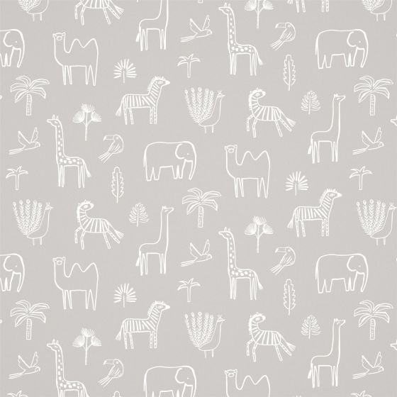 Funky Jungle Wallpaper 112629 by Harlequin in Stone Grey