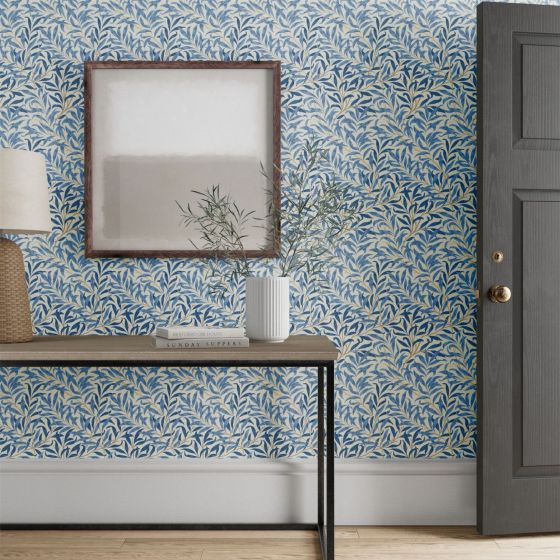 Willow Boughs Wallpaper 217080 by Morris & Co in Woad Blue