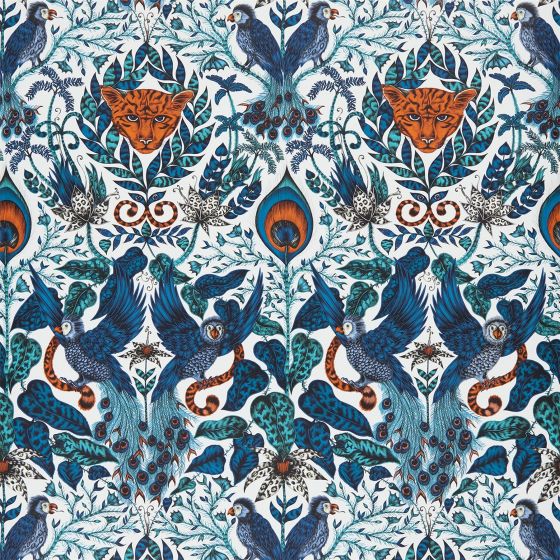 Amazon Wallpaper W0098 01 by Emma J Shipley in Blue
