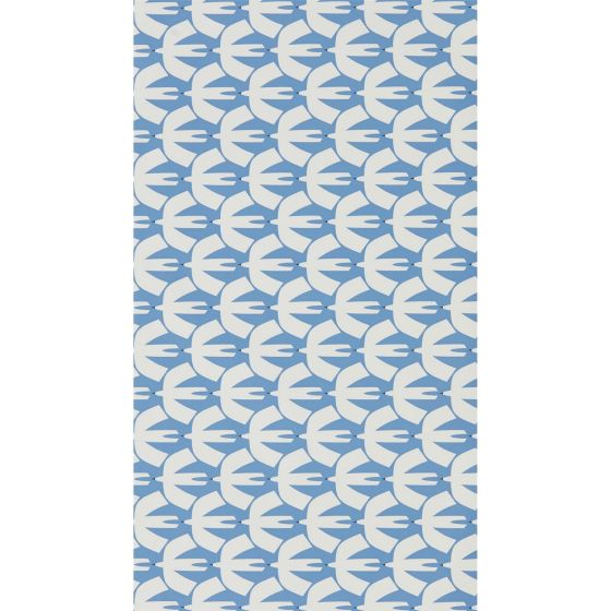 Pajaro Swallows Wallpaper 111828 by Scion in Electric Blue