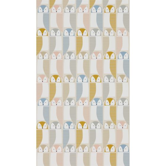 Barnie Owl Wallpaper 111518 by Scion in Blush Honey Raffia