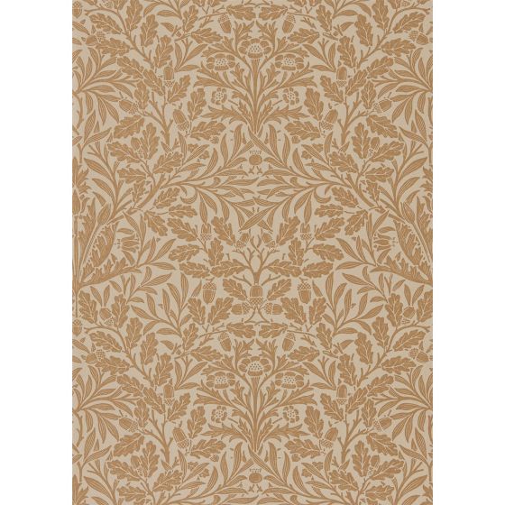 Pure Acorn Wallpaper 216041 by Morris & Co in Gilver Copper