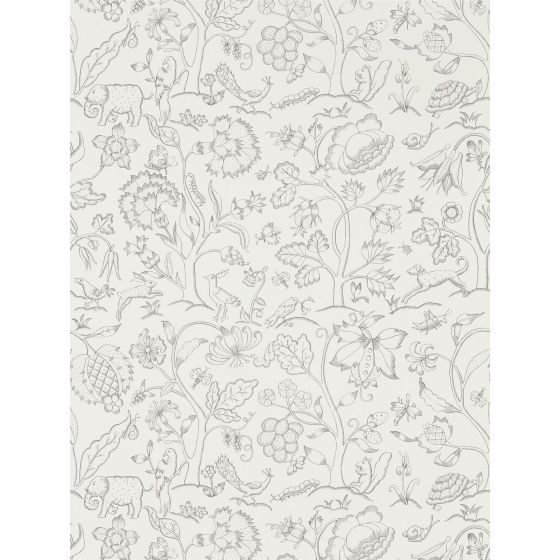 Middlemore Wallpaper 216693 by Morris & Co in Chalk Charcoal Grey