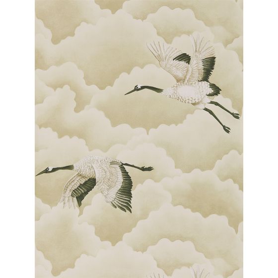 Cranes in Flight Wallpaper 111231 by Harlequin in Pebble Grey