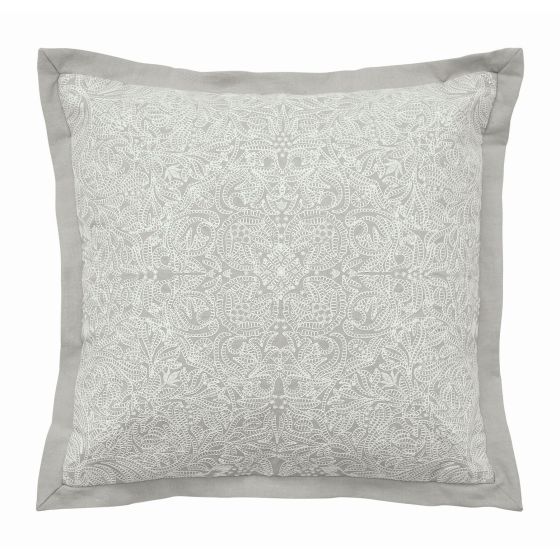 Pure Ceiling Embroidery Cushion by Morris & Co in Silver Grey