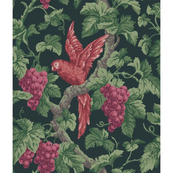 Woodvale Orchard Wallpaper 116 5020 by Cole & Son in Ruby Rose and Olive Green