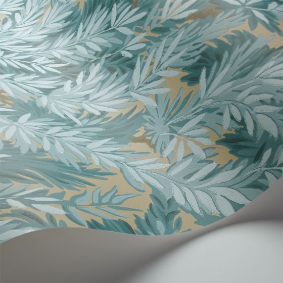 Florencecourt Wallpaper 100 1001 by Cole & Son in Teal Green