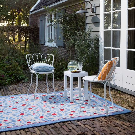 Thorncliff Daisy 480308 Indoor Outdoor Rug by Laura Ashley in Poppy Red