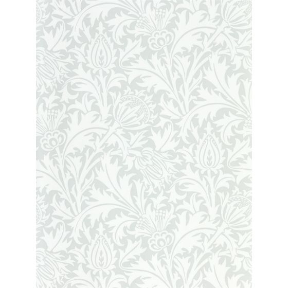 Pure Thistle Wallpaper 216550 by Morris & Co in Grey Blue