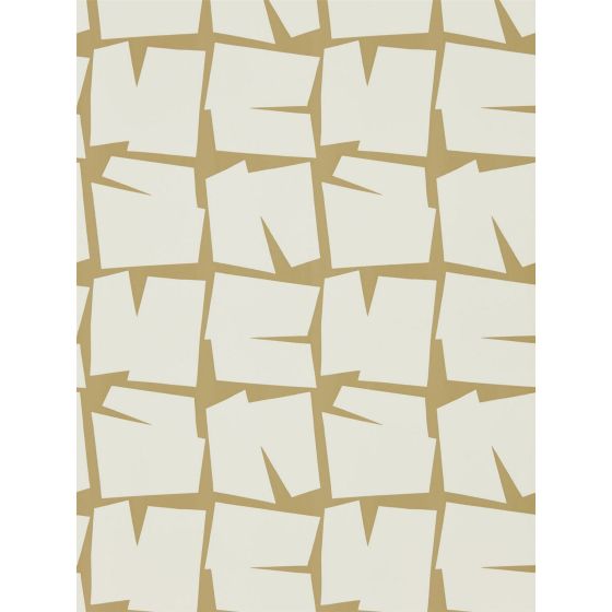 Moqui Geometric Wallpaper 111805 by Scion in Caramel Brown