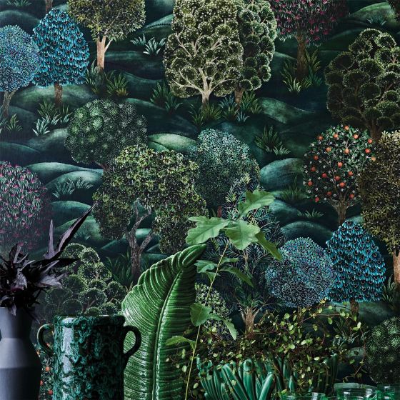 Forest Wallpaper 9028 by Cole & Son in Forest Greens