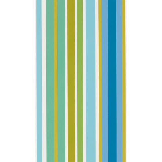 Jelly Tot Stripe Wallpaper 111263 by Scion in Citrus Lagoon Sky