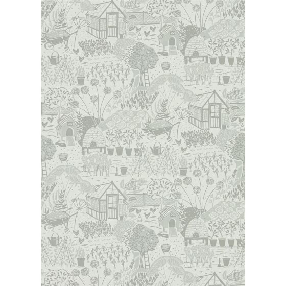The Allotment Wallpaper 216352 by Sanderson in Dove Grey