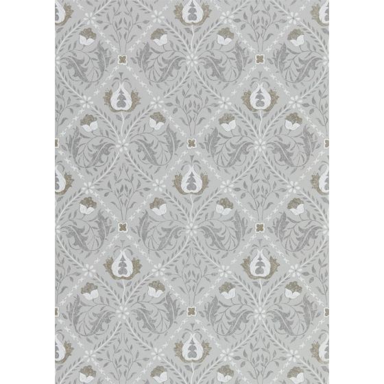 Pure Trellis Wallpaper 216528 by Morris & Co in Lightish Grey