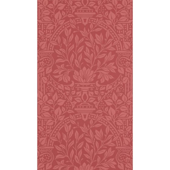 Garden Craft Wallpaper 210356 by Morris & Co in Brick Red