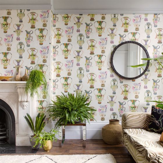 Khulu Vases Wallpaper 12057 by Cole & Son in Multi