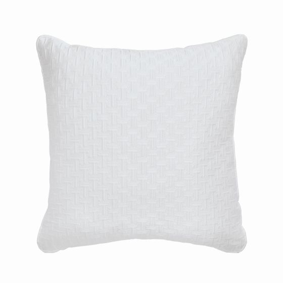 T Quilted Geometric Pillow Sham by Ted Baker in White
