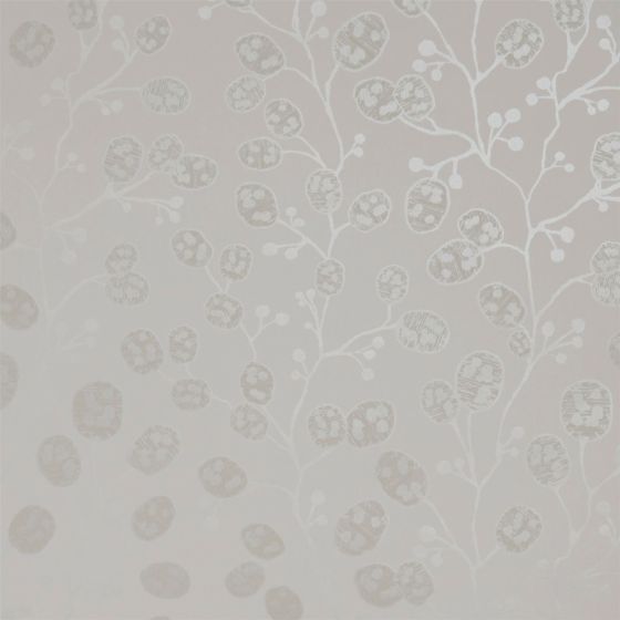 Honesty Wallpaper W0092 04 by Clarke and Clarke in Ivory Natural