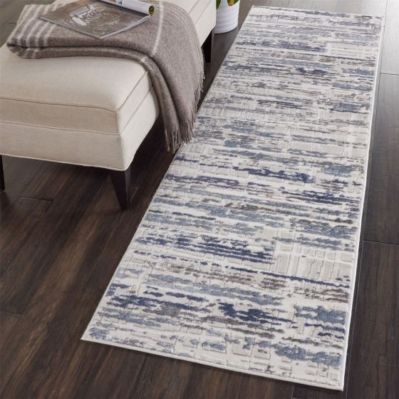 Urban Decor Runners URD03 by Nourison in Ivory and Slate