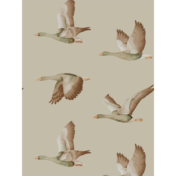 Elysian Geese Wallpaper 216609 by Sanderson in Briarwood Neutral