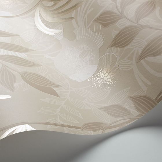 Nautilus Wallpaper 4021 by Cole & Son in Stone Linen