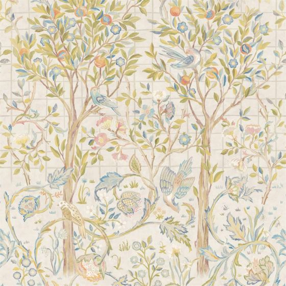 Melsetter 3M Stocked Wallpaper 216707 by Morris & Co in Ivory Sage