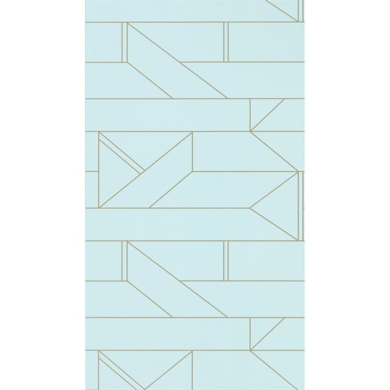 Barbican Geometric Wallpaper 112015 by Scion in Sky Blue