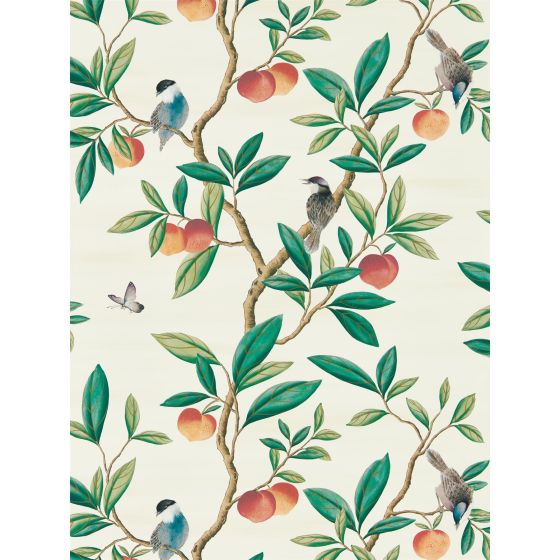 Ella Wallpaper 112906 by Harlequin in Fig Blossom Fig Leaf Nectarine